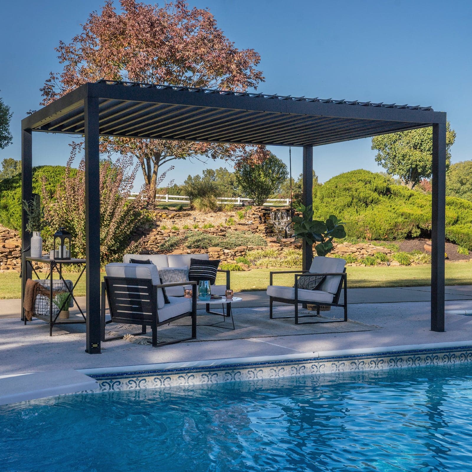 Pergola Sarasota 14×10 — Lames orientables